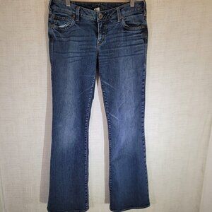 Silver Jeans Womens 31 32x32 Blue Low Rise Aiko Bootcut Denim Stretch Cowgirl